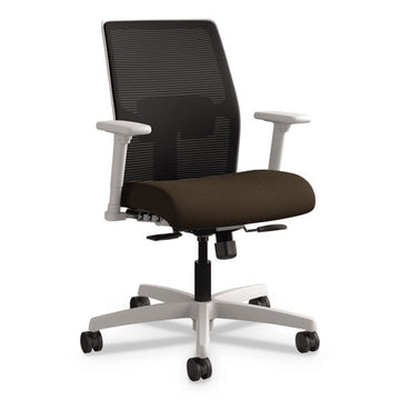 HON® Ignition Series Mid-back Work Chair, Supports Up To 300 Lb, 17" To 22" Seat Height, Espresso Seat-back, Black Base freeshipping - TVN Wholesale